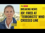 Israeli military says it fired at 'terrorists' who crossed IDF line of withdrawal