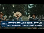 THOMAS MÜLLER reitet nach 25 Jahren vom FC Bayern München in den Sonnenuntergang und sagt Servus!
