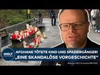 ATTENTAT IN ASCHAFFENBURG: Afghane tötete Kleinkind und Passant! "Eine skandalöse Vorgeschichte"