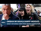MASSIVES POLIZEI-AUFGEBOT: Rechte Gegendemo - Gesichtserkennung und Blockaden beim Pride in Budapest