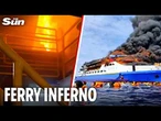 Ferry fire horror as pregnant woman among five dead after ship goes up in flames