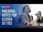 Moldova narrowly votes for closer European Union ties in knife-edge referendum