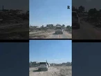 Le immagini della strada distrutta che collega Gaza City a Khan Younis