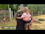 Emotional moment military dad surprises his family at the zoo after nine month deployment