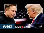 USA: Pressekonferenz! Donald Trump verabschiedet Elon Musk - im Original-Ton! I WELT LIVE DABEI