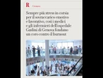 Stress in corsia, medici e infermieri del Gaslini fondano un coro per finanziare azioni anti burnout