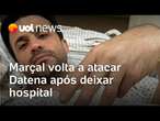 Marçal repete provocações contra Datena em caminhada no centro após deixar hospital