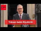 Tränen in der Downing Street: Premier Keir Starmer verkündet überraschend Rücktritt