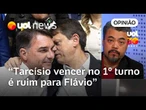 Tarcísio vencer no 1º turno é ruim para Flávio Bolsonaro, pois vira presidenciável, diz Sakamoto
