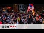 South Korea investigators attempt to arrest impeached president for second time | BBC News