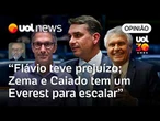 Zema e Caiado precisam torcer para Flávio Bolsonaro cair do Dark Horse | Josias