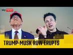 Musk says Trump appears in Epstein files as row between them explodes