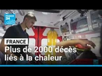 Canicule : plus de 2000 décès liés à la chaleur en France • FRANCE 24
