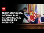 Trump espera que Musk faça movimento de aproximação, avalia professor | LIVE CNN