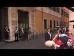 Meloni arriva al Senato per consegnare testo delle sue comunicazioni in vista del Consiglio Europeo