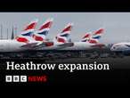 UK chancellor backs London Heathrow Airport third runway | BBC News