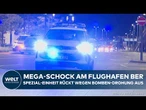 FLUGHAFEN BER: Schock wegen Bombendrohung! Spezial-Einheit sperrt Terminal ab