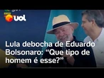 Lula imita Eduardo Bolsonaro lendo carta e ri da situação: 'que homem é esse'