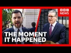 How Keir Starmer’s resignation unfolded outside No 10 | BBC News