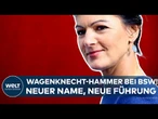 DEUTSCHLAND: Paukenschlag! Neuer Name, neue Führung! Wagenknecht zieht sich als BSW-Chefin zurück!