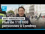 Manifestation anti-immigration : plus de 110 000 personnes rassemblées à Londres • FRANCE 24