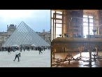Direção do Louvre defende qualidade das vitrines quebradas no roubo de domingo | AFP