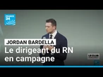 Jordan Bardella : le dirigeant du RN en campagne avec un nouveau livre • FRANCE 24