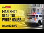 US Secret Service shoots armed man near White House, agency says