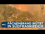 FLÄCHENBRÄNDE IN SÜDFRANKREICH: Tausende fliehen vor den Flammen – schlimmste Brände seit 1949!