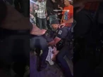 Moment police officer repeatedly punches teenager during arrest in Austin, Texas