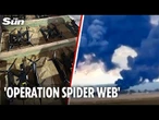 Moment Ukraine launches drones from trucks as Russian airbase blitz destroys 40 planes
