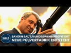 BAYERN: Markus Söder und Rheinmetall starten Offensive gegen den Munitionsmangel