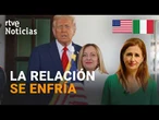 CRISIS DIPLOMÁTICA entre EE.UU. e ITALIA por una ENTREVISTA de TRUMP "MELONI me dio PENA" | RTVE