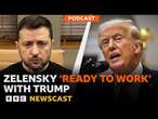 Has President Zelensky backed down from war of words with President Trump? | BBC Newscast