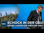 BAYERN: Markus Söder unter Druck, aber „derzeit noch fest im Sattel“ – CSU-Krisensitzung in München