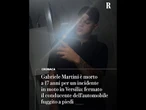 Gabriele Martini è morto a 17 anni per un incidente in moto in Versilia