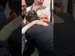 New PM's long hug from his mum