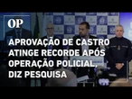 Datafolha: aprovação de Castro atinge recorde após operação policial nos complexos da Penha e Alemão