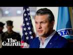 US defence secretary Pete Hegseth delivers opening remarks for Ukraine defence meeting – watch live