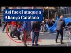 Así fue el ataque a Aliança Catalana que acabó con un herido