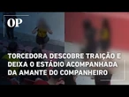 Torcedora do Sport descobre traição no estádio e deixa o jogo acompanhada da amante do companheiro