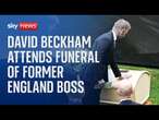 Sven-Goran Eriksson funeral: David Beckham among guests to say goodbye to former England boss