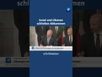 Israel und Libanon schließen Abkommen #nachrichten #news #tagesschau #libanon #israel