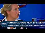 ALICE WEIDEL: Vor dem TV-Duell! "Um es mal ganz klar zusagen!" Plötzlich wird die AfD-Frau deutlich!