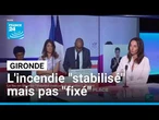 L'incendie en Gironde est "stabilisé" selon le ministre de l'intérieur mais la chaleur menace