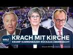 BERLIN: Rücktritt aus Protest! Kramp-Karrenbauer bricht mit katholischem Spitzenverband