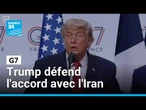 Donald Trump défend l'accord de cessez-le-feu avec l'Iran au sommet du G7 • FRANCE 24