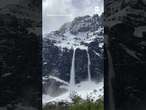 Avalanche barrels down Argentine mountaine