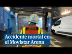 Accidente mortal tras caer un trabajador desde 30 metros de altura en el Movistar Arena