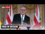 Sir Keir Starmer holds a news conference after Ukraine war summit